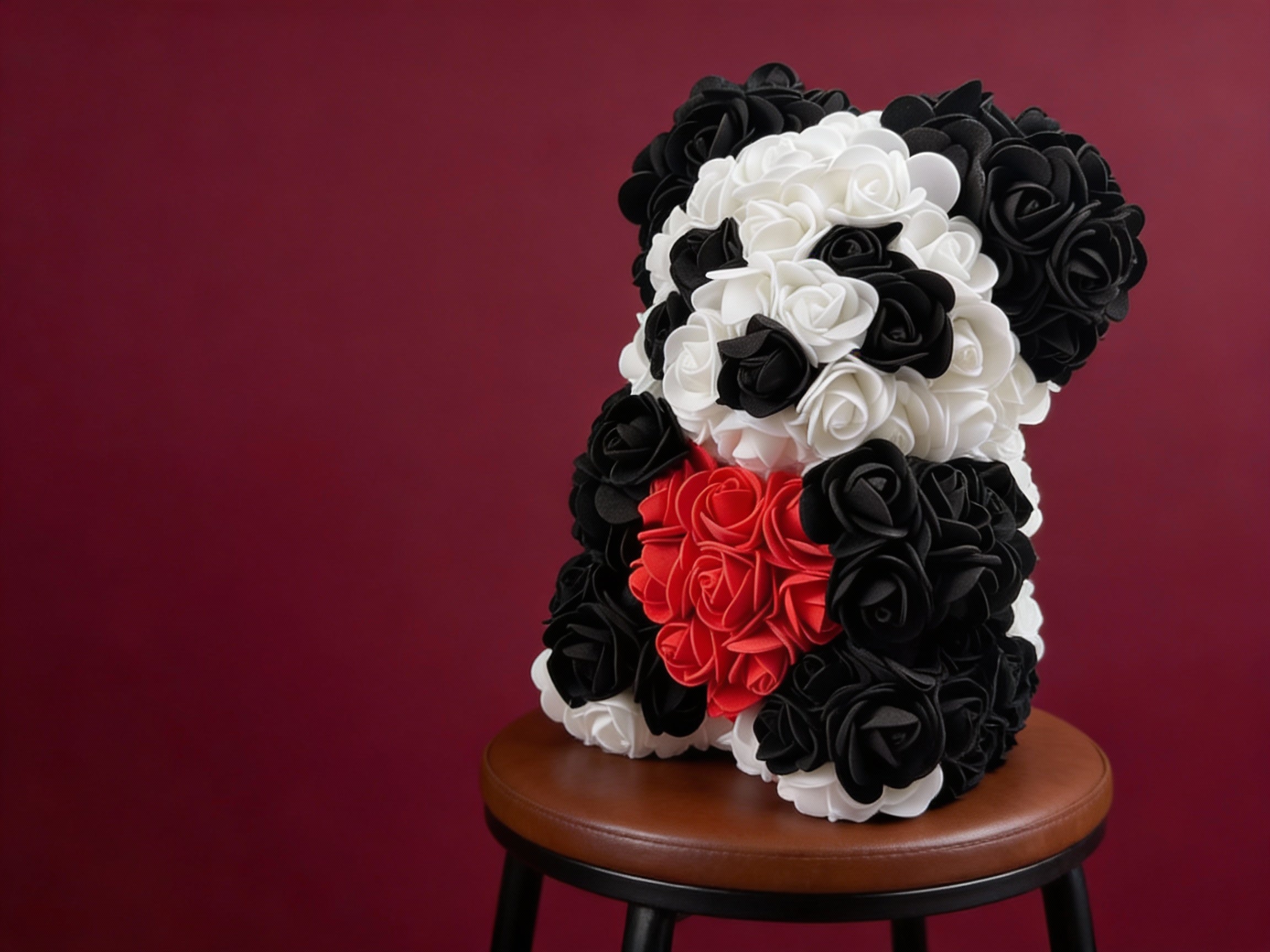Teddy Rose Flower Bear