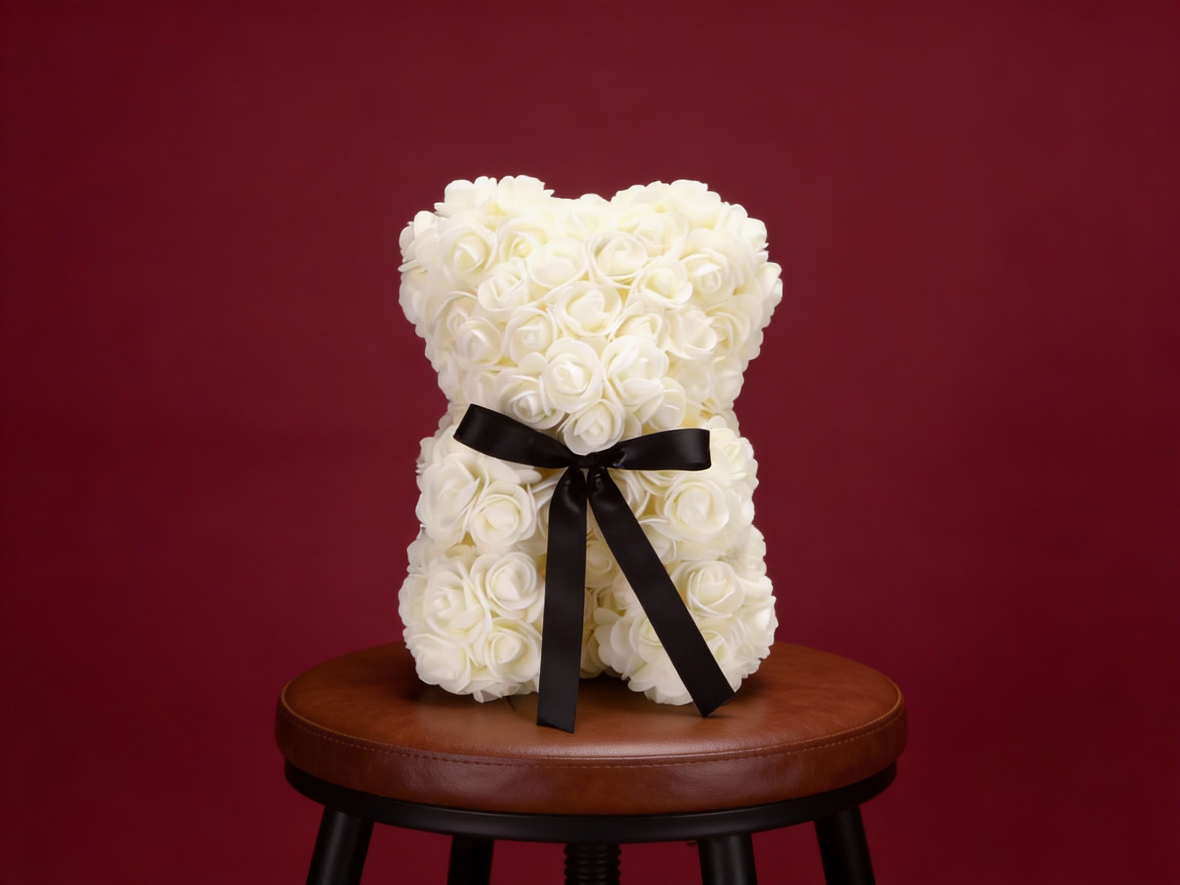 Teddy Rose Flower Bear